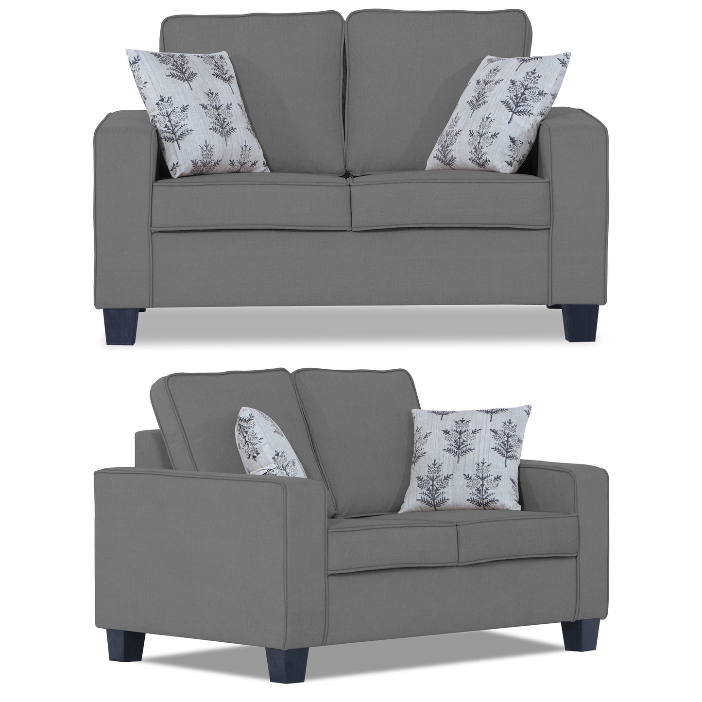 Adorn India Camden 3+2+1 6 Seater Sofa Set (Aqua Blue) (3 Year Warranty)