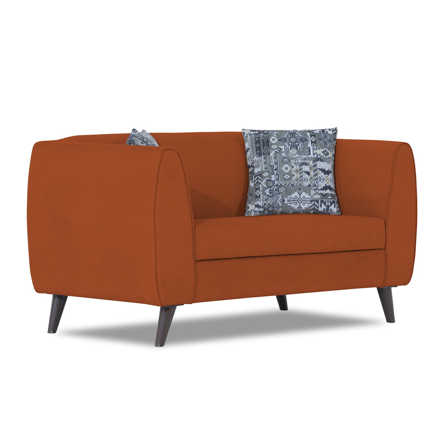 Adorn India Mason 2 Seater Sofa (Aqua Blue)