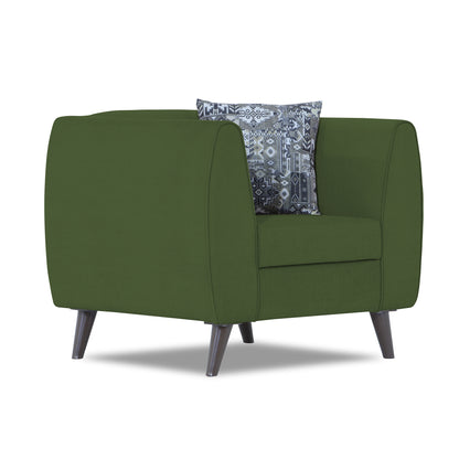 Adorn India Mason 1 Seater Sofa (Aqua Blue)