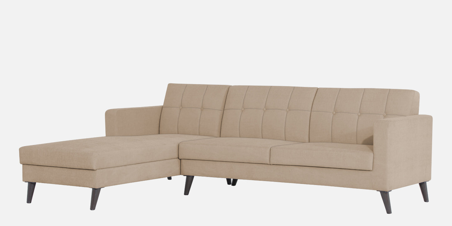 Adorn India Chilly L Shape 6 Seater Sofa Set LHS (Beige) (3 Year Warranty)