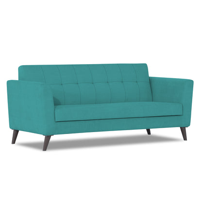 Adorn India Dannis 3 Seater Sofa (Aqua Blue) (3 Year Warranty)