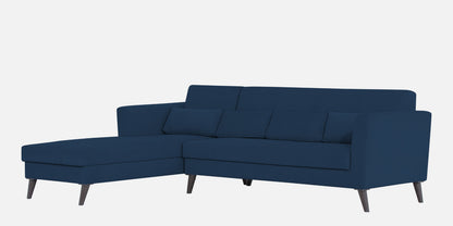Adorn India Daniel L Shape 6 Seater Sofa Set LHS (Blue) (3 Year Warranty)