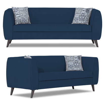 Adorn India Mason 3+2 5 Seater Sofa Set (Aqua Blue)