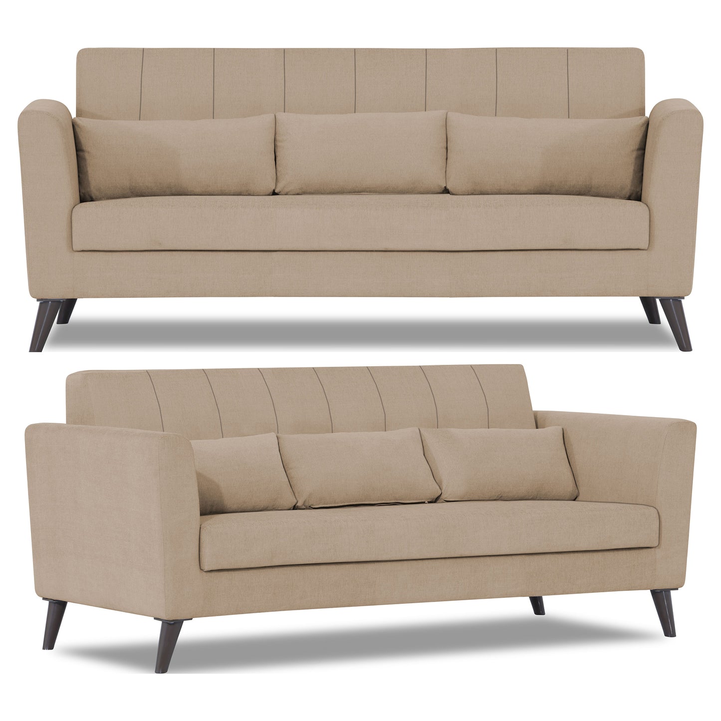 Adorn India Daniel 3+1+1 5 Seater Sofa Set