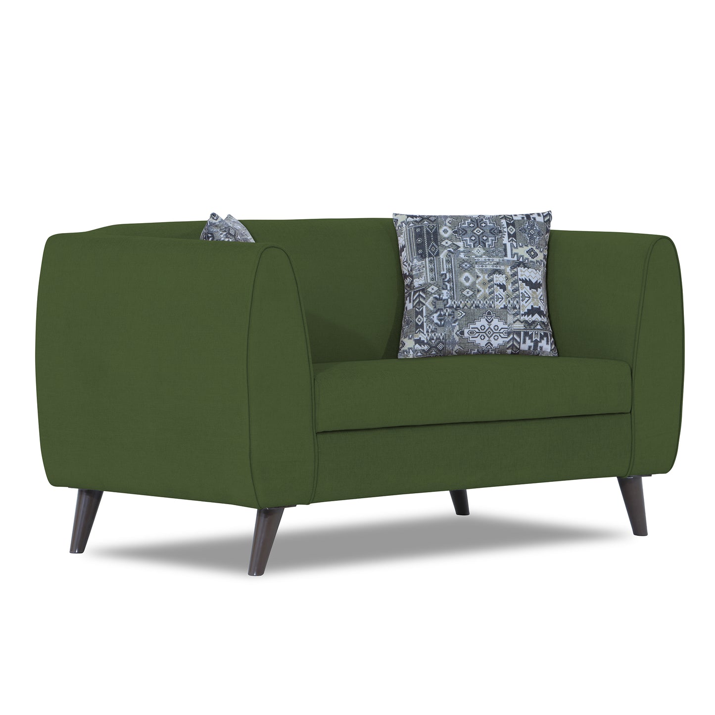 Adorn India Mason 2 Seater Sofa (Aqua Blue)