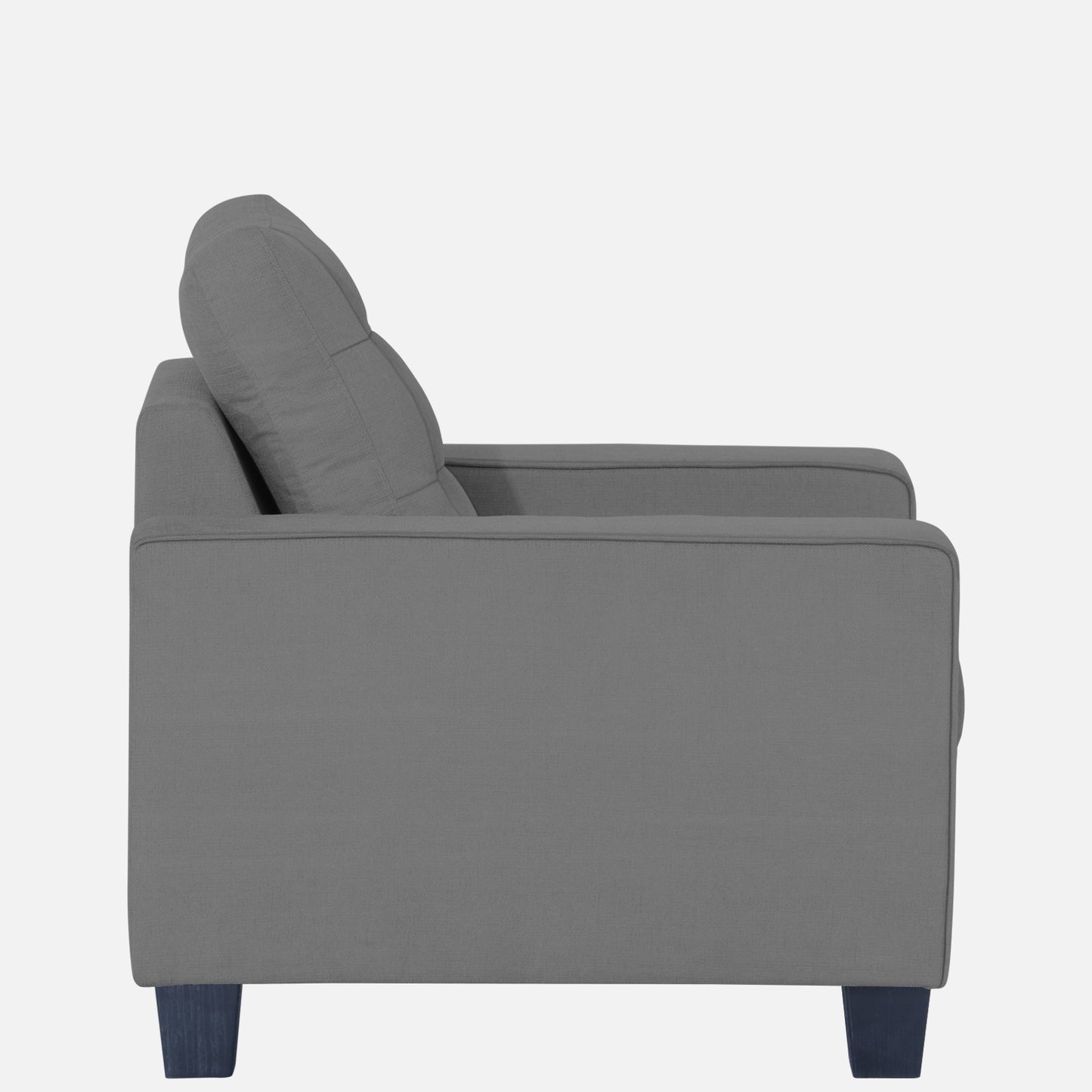 Adorn India Raptor 1 Seater Sofa (Grey)