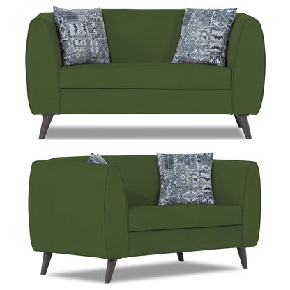 Adorn India Mason 3+2 5 Seater Sofa Set (Aqua Blue)