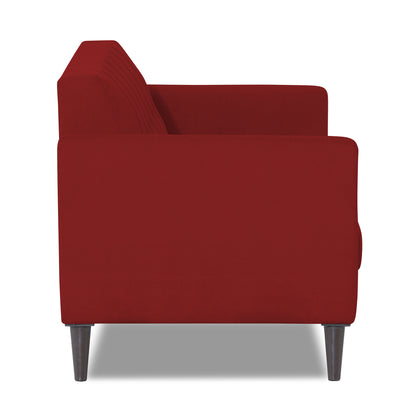 Adorn India Dannis 3 Seater Sofa (Red) (3 Year Warranty)