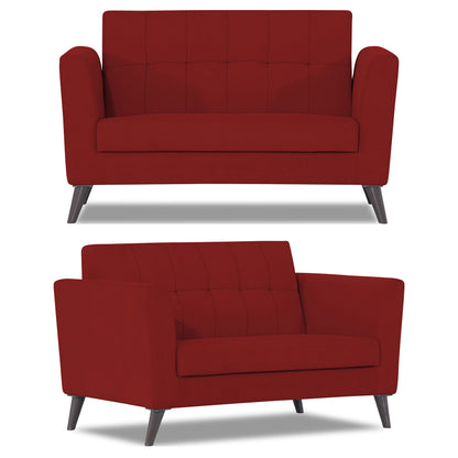 Adorn India Dannis 3+2+1 6 Seater Sofa Set (Red) (3 Year Warranty)