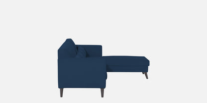 Adorn India Daniel L Shape 6 Seater Sofa Set RHS (Blue) (3 Year Warranty)