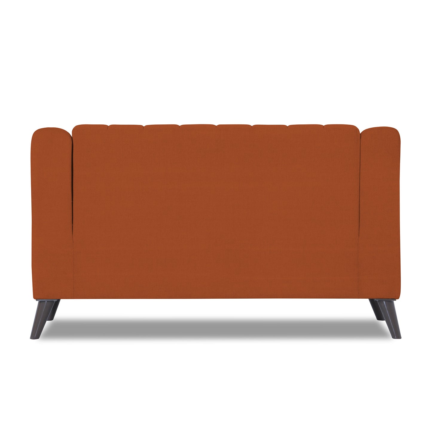 Adorn India Premium Laurel 2 Seater Sofa (Rust) (3 Year Warranty)