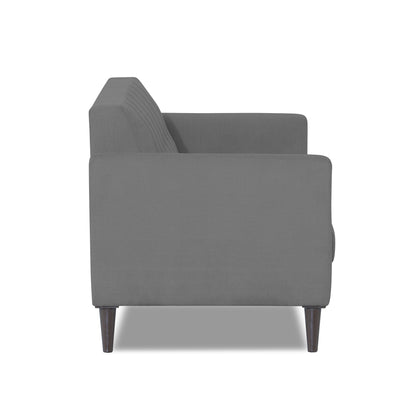 Adorn India Daniel 3 Seater Sofa (Grey) (3 Year Warranty)