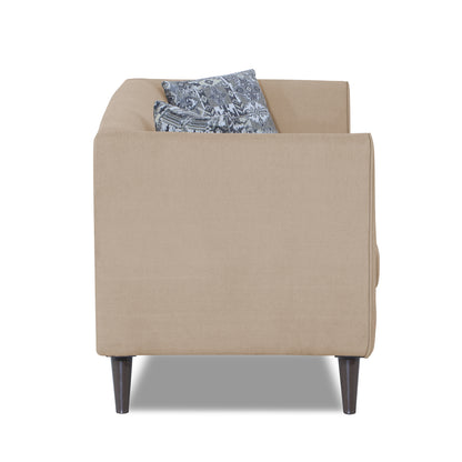 Adorn India Mason 3 Seater Sofa (Aqua Blue)