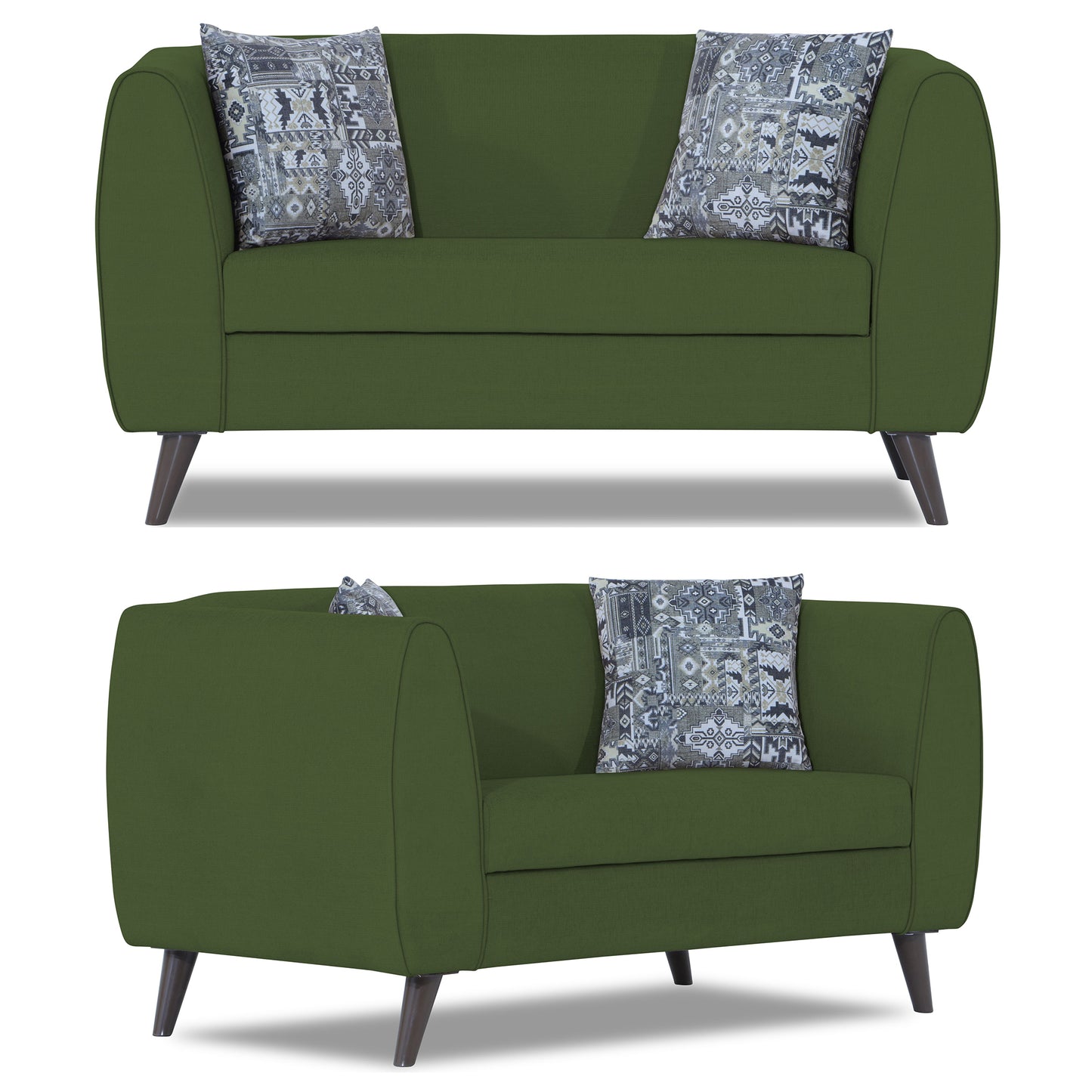 Adorn India Mason 3+2+1 6 Seater Sofa Set (Aqua Blue)