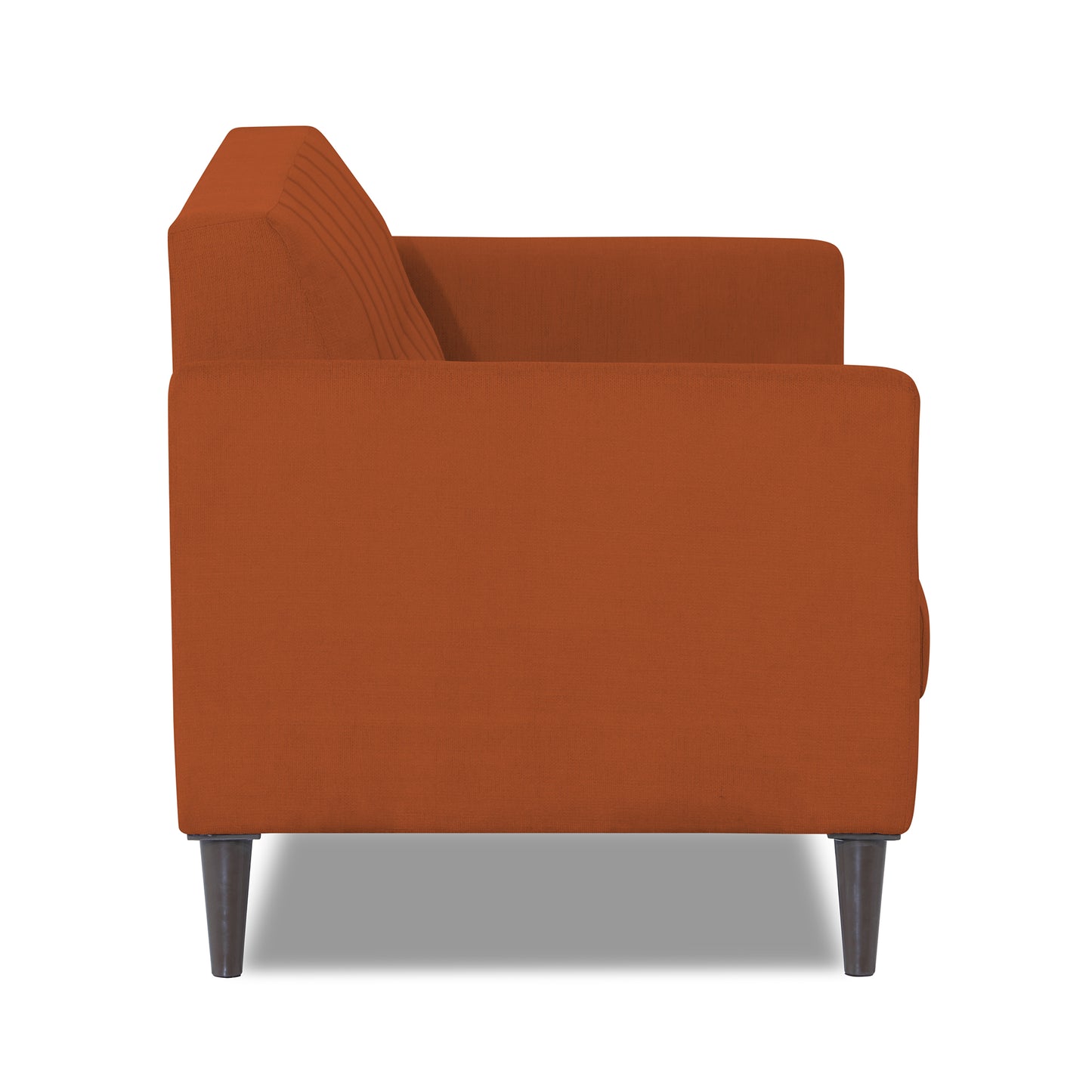 Adorn India Dannis 3 Seater Sofa (Rust) (3 Year Warranty)