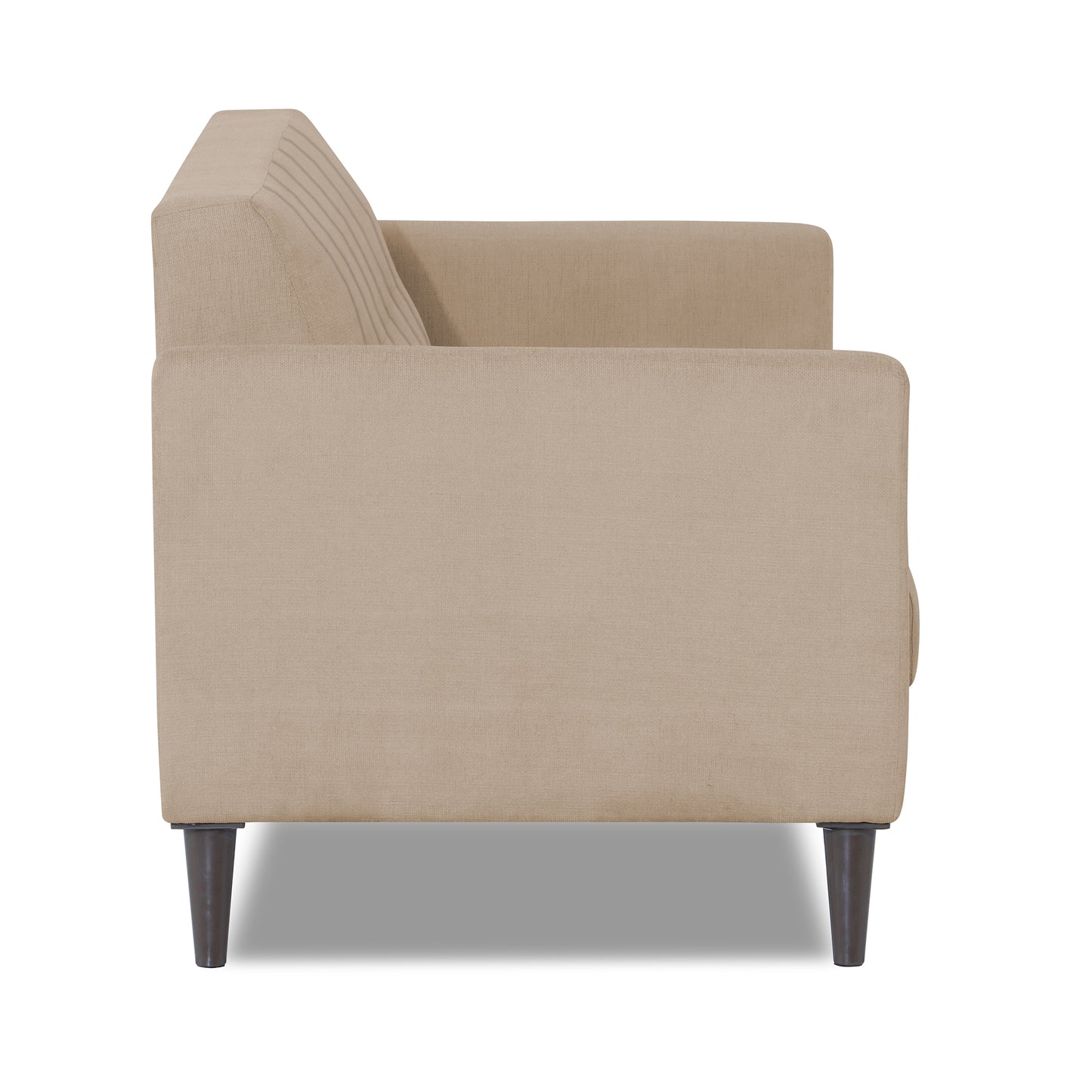 Adorn India Dannis 3 Seater Sofa (Beige) (3 Year Warranty)