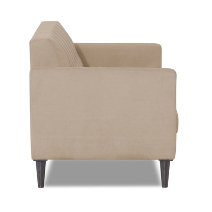 Adorn India Dannis 3 Seater Sofa (Beige) (3 Year Warranty)