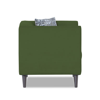 Adorn India Mason 1 Seater Sofa (Aqua Blue)