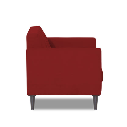 Adorn India Daniel 2 Seater Sofa (Red) (3 Year Warranty)