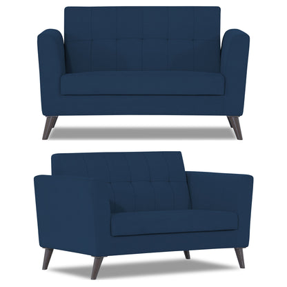 Adorn India Dannis 3+2 5 Seater Sofa Set (Blue) (3 Year Warranty)