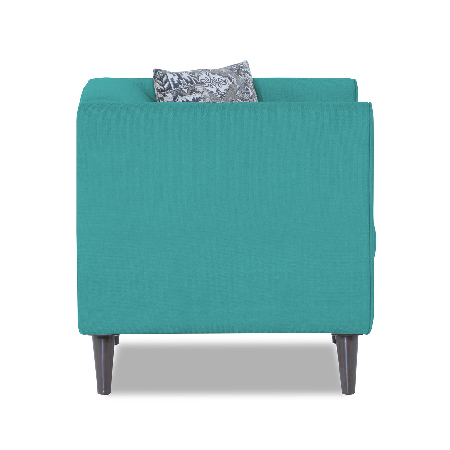 Adorn India Mason 1 Seater Sofa (Aqua Blue)