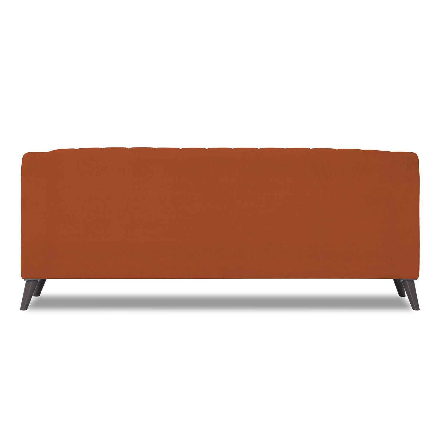 Adorn India Premium Laurel 3 Seater Sofa (Rust)(3 Year Warranty)