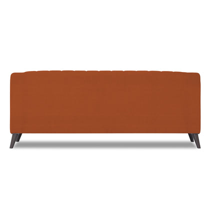 Adorn India Premium Laurel 3 Seater Sofa (Rust)(3 Year Warranty)