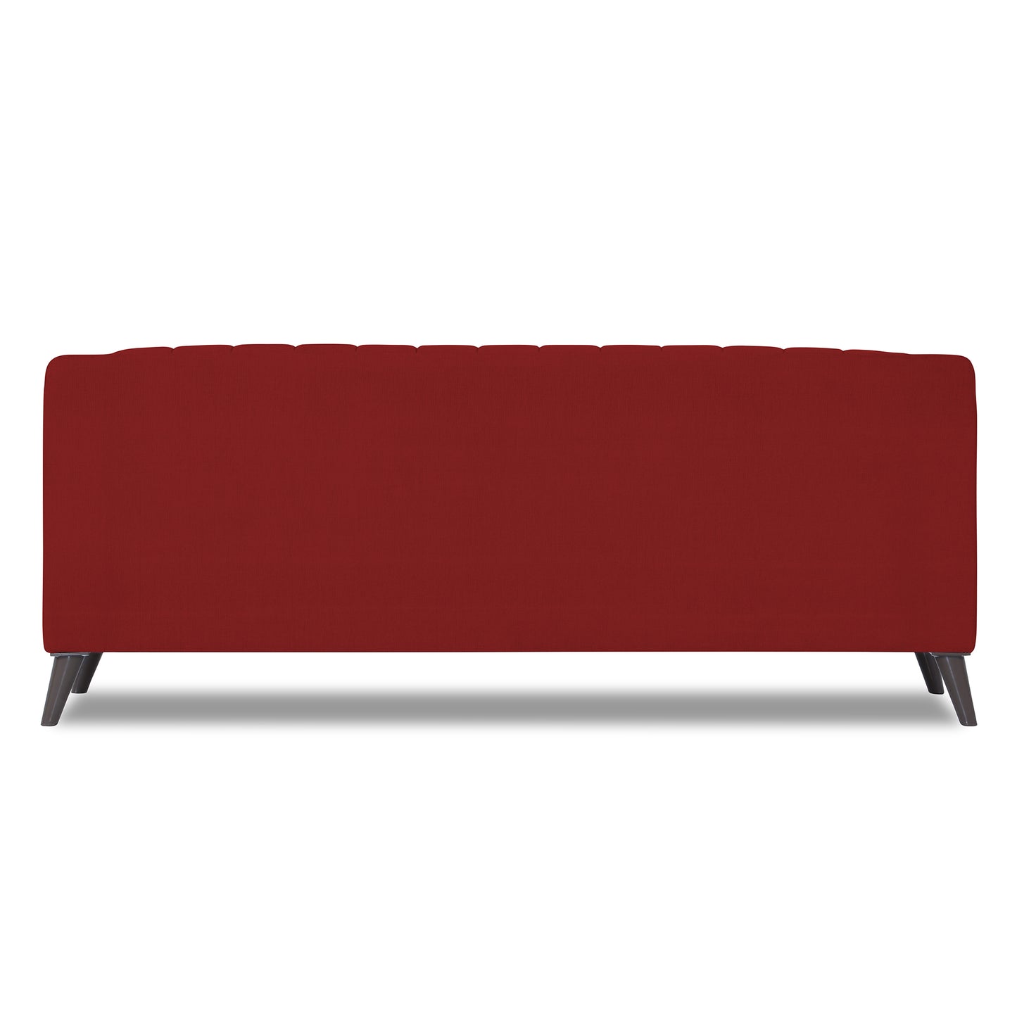 Adorn India Premium Laurel 3 Seater Sofa (Red) (3 Year Warranty)