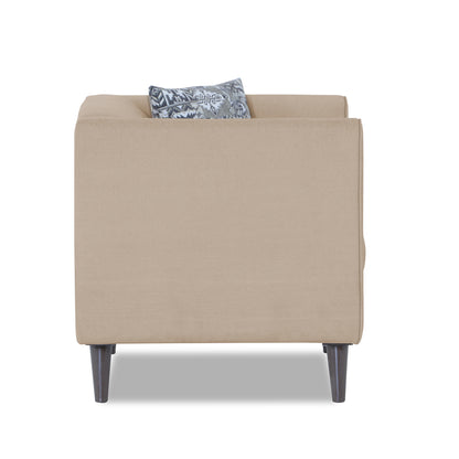 Adorn India Mason 1 Seater Sofa (Aqua Blue)