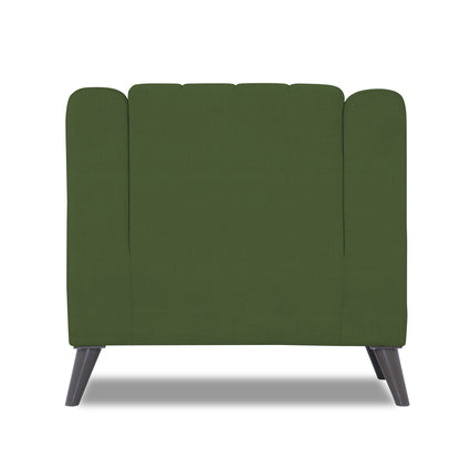 Adorn India Premium Laurel 1 Seater Sofa (Green) (3 Year Warranty)