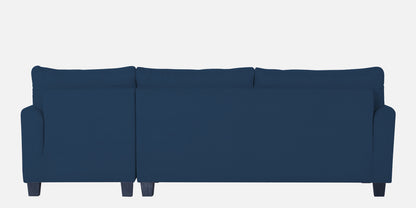 Adorn India Moris L Shape 6 Seater Sofa Set RHS (Blue) (3 Year Warranty)