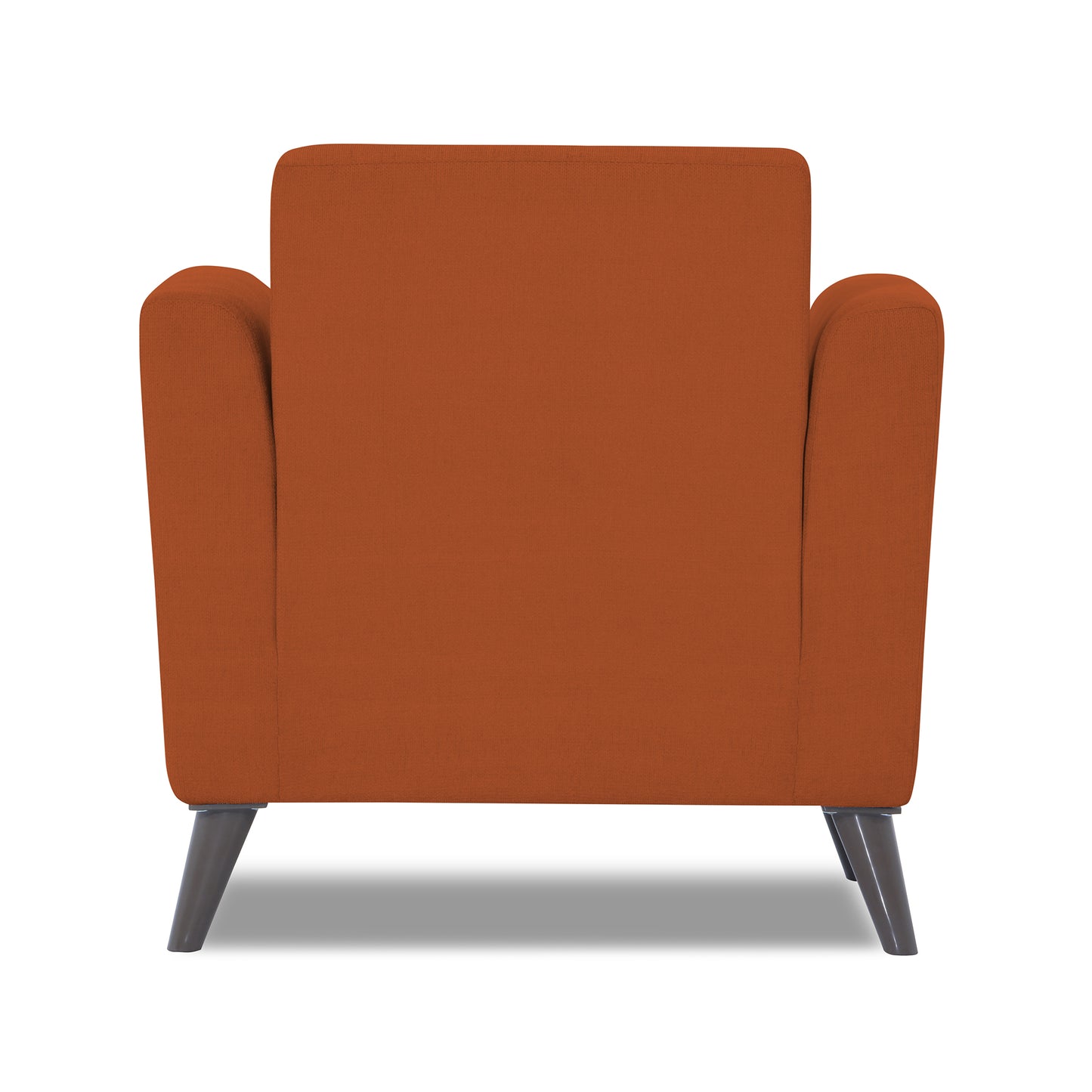 Adorn India Dannis 1 Seater Sofa (Rust) (3 Year Warranty)