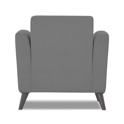 Adorn India Dannis 1 Seater Sofa (Grey) (3 Year Warranty)
