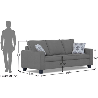 Adorn India Camden 3 Seater Sofa