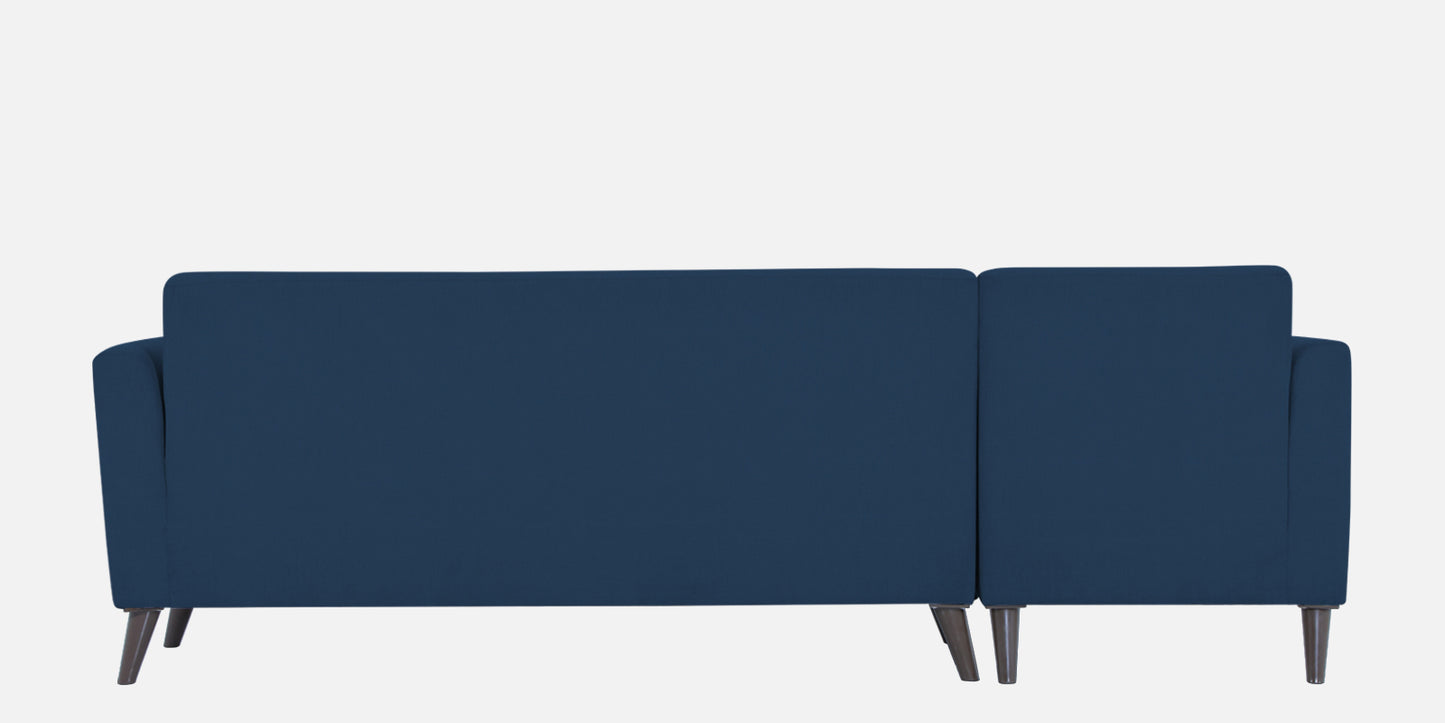 Adorn India Daniel L Shape 6 Seater Sofa Set LHS (Blue) (3 Year Warranty)