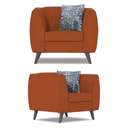 Adorn India Mason 3+2+1 6 Seater Sofa Set (Aqua Blue)