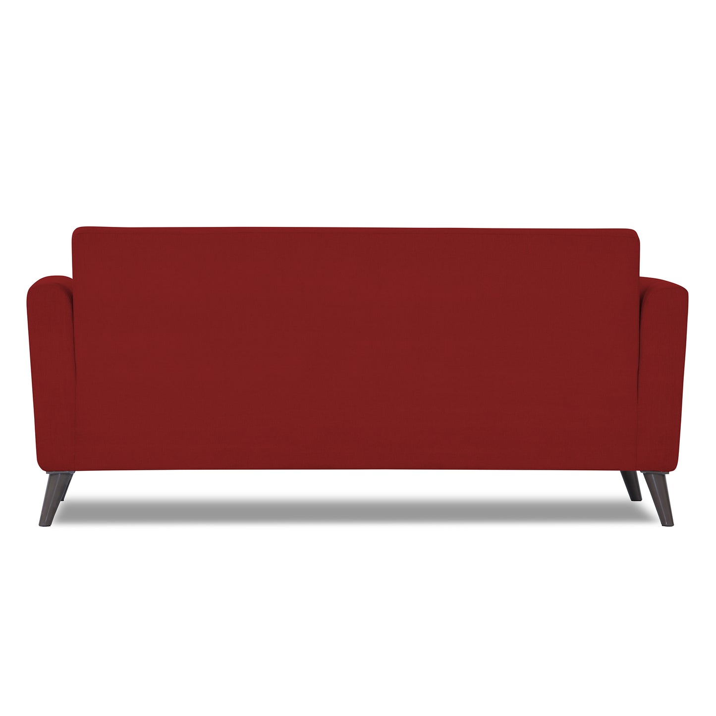 Adorn India Dannis 3 Seater Sofa (Red) (3 Year Warranty)