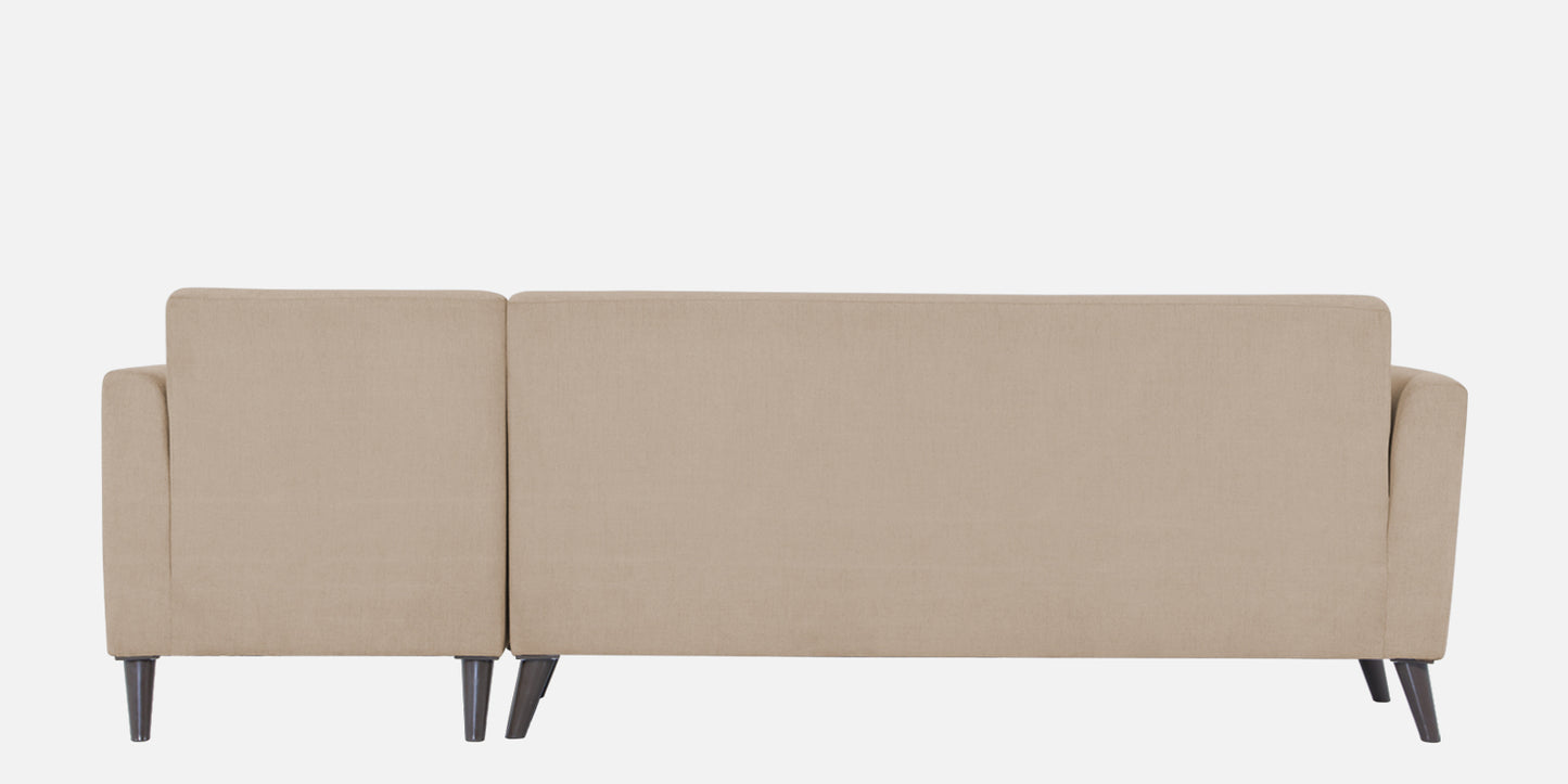 Adorn India Daniel L Shape 6 Seater Sofa Set RHS (Beige) (3 Year Warranty)