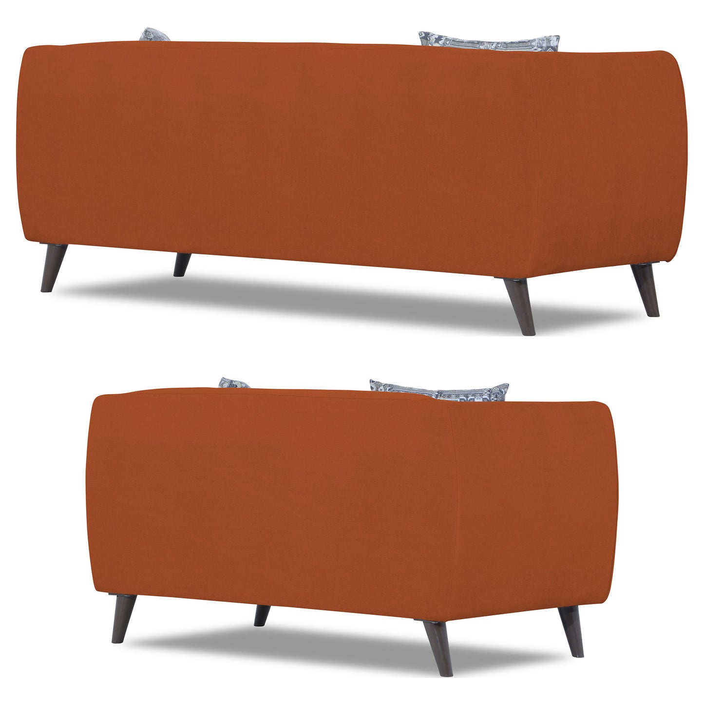 Adorn India Mason 3+2 5 Seater Sofa Set (Aqua Blue)