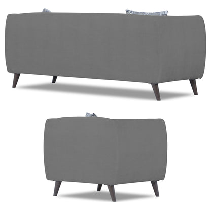 Adorn India Mason 3+1+1 5 Seater Sofa Set (Aqua Blue)