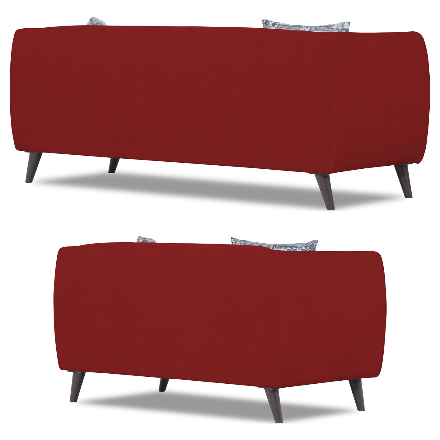 Adorn India Mason 3+2 5 Seater Sofa Set (Aqua Blue)