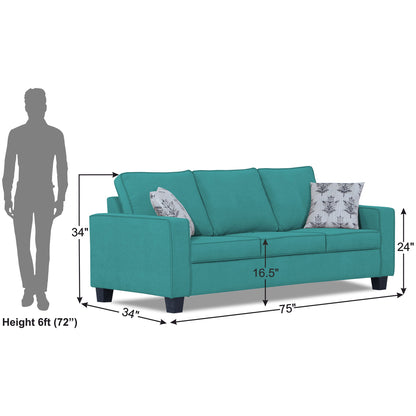 Adorn India Camden 3 Seater Sofa
