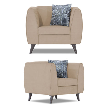 Adorn India Mason 3+2+1 6 Seater Sofa Set (Aqua Blue)