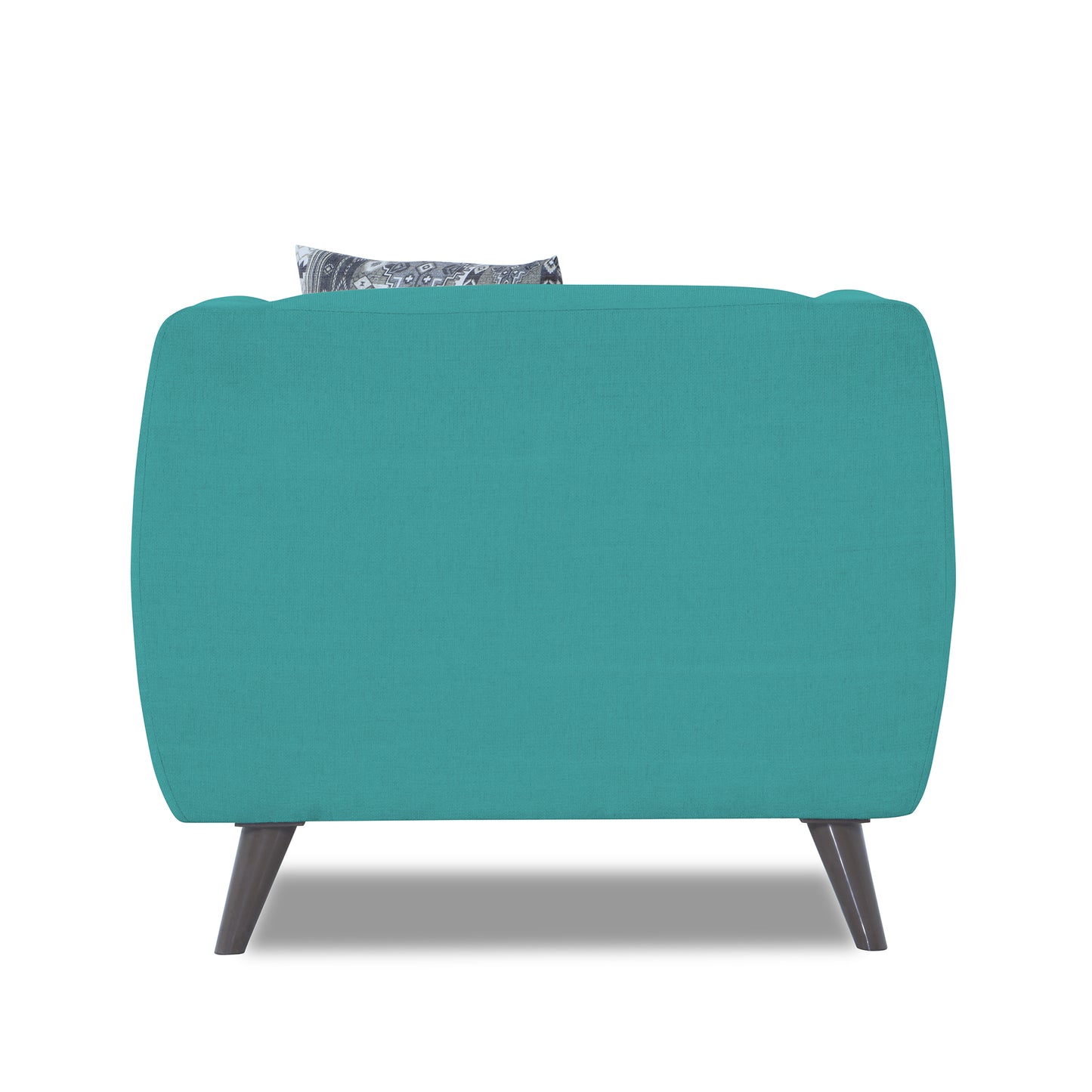 Adorn India Mason 1 Seater Sofa (Aqua Blue)