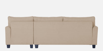 Adorn India Moris L Shape 6 Seater Sofa Set RHS (Beige) (3 Year Warranty)
