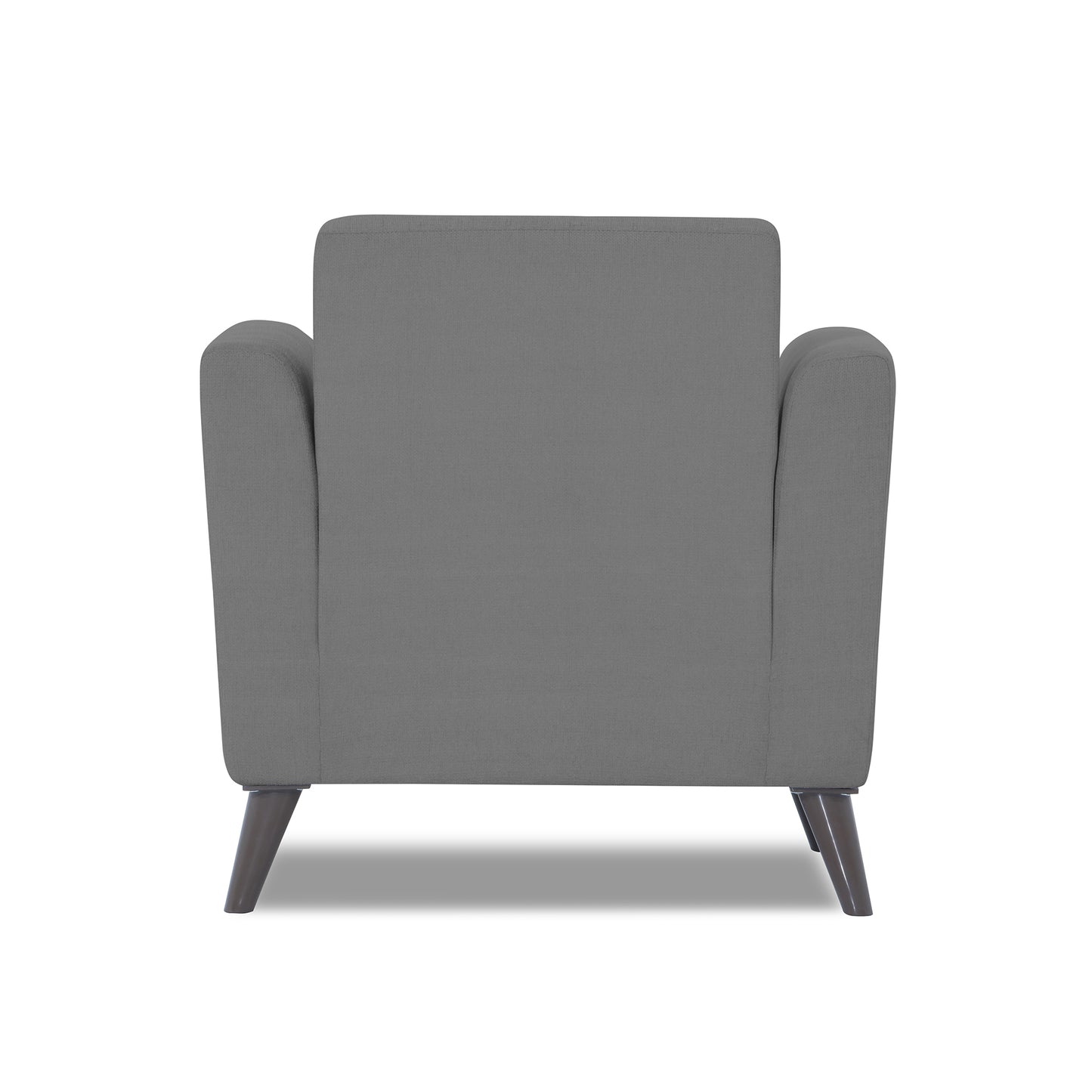 Adorn India Daniel 1 Seater Sofa (Grey) (3 Year Warranty)