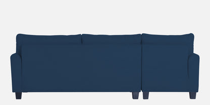 Adorn India Moris L Shape 6 Seater Sofa Set LHS (Blue) (3 Year Warranty)