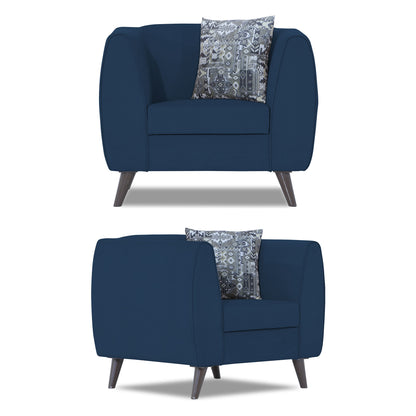 Adorn India Mason 3+2+1 6 Seater Sofa Set (Aqua Blue)