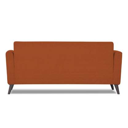 Adorn India Daniel 3 Seater Sofa (Rust) (3 Year Warranty)