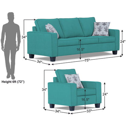 Adorn India Camden 5 Seater 3-1-1 Sofa Set